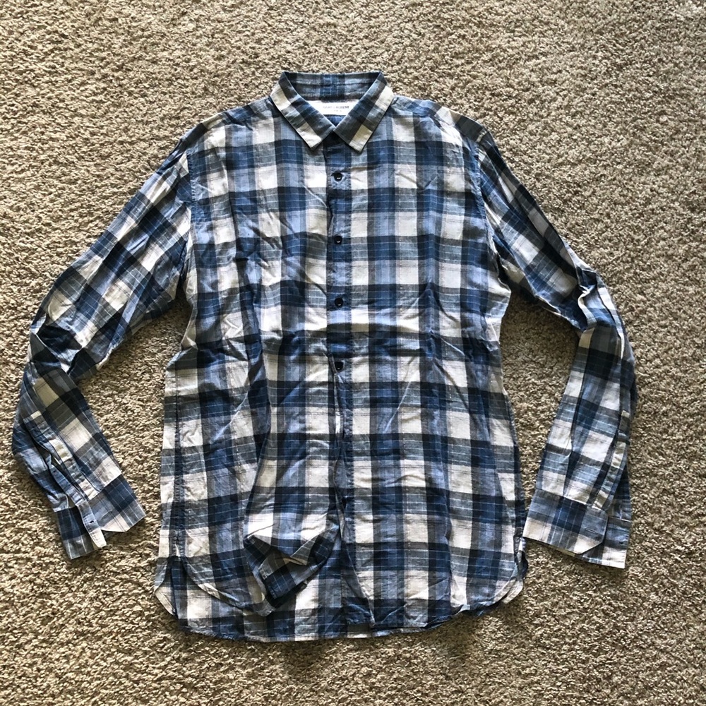 Saint Laurent Men’s Madras ButtonDown